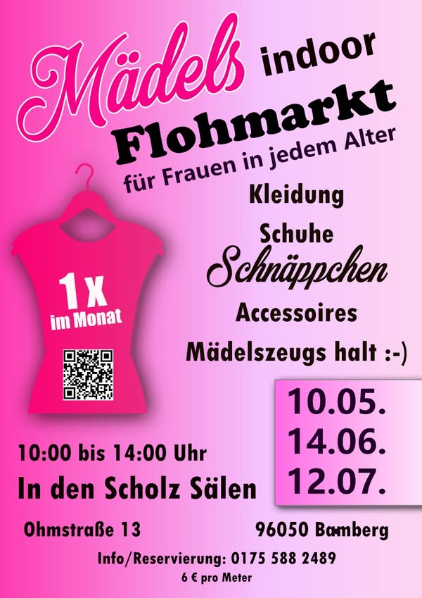 Flohmarkt Plakat mit Text